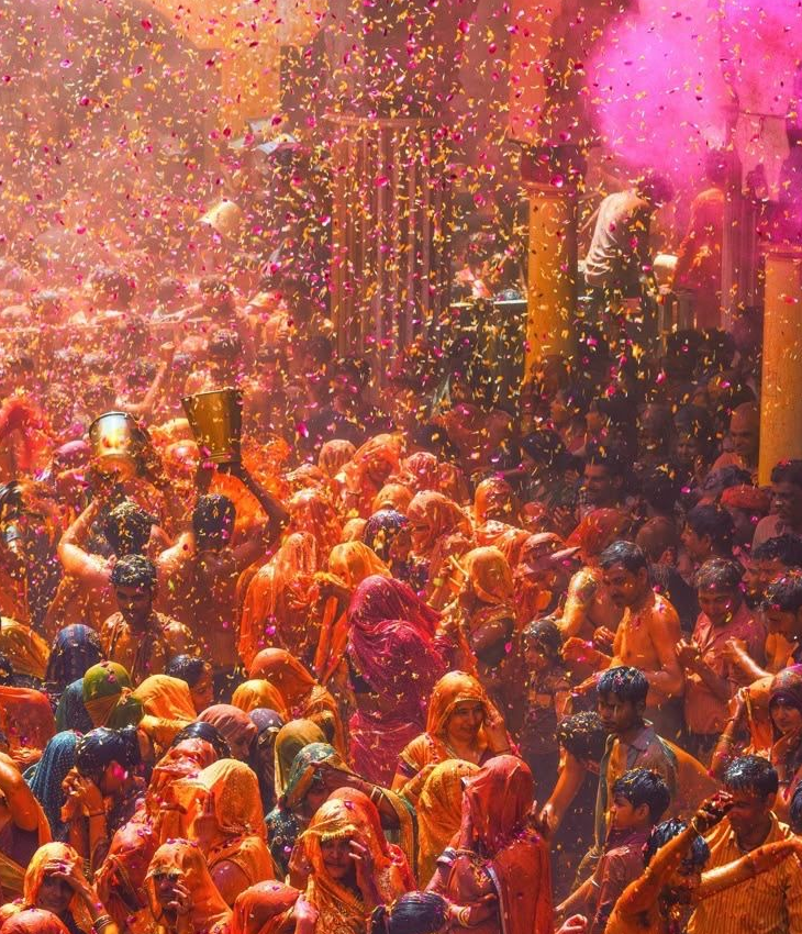 Холи в Индии. Фото: in.pinterest.com
