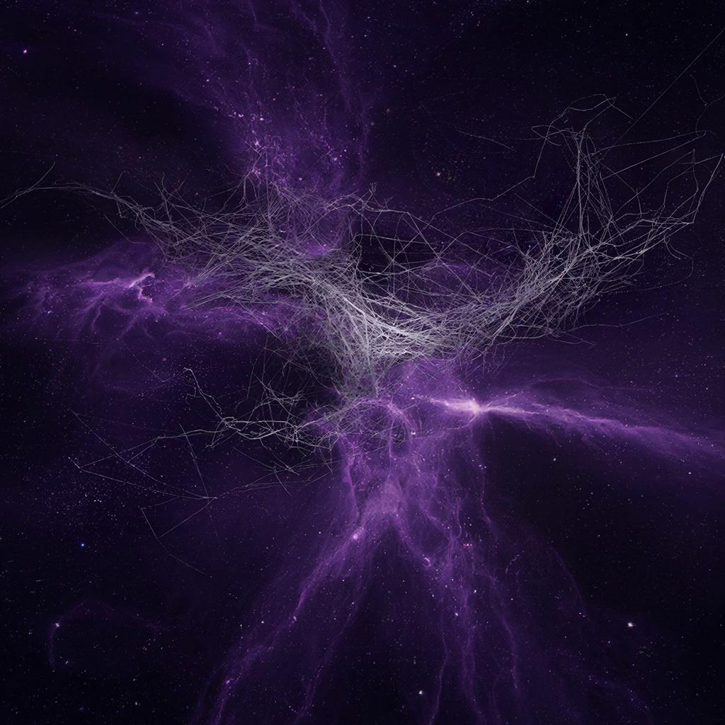 фото сгенерировано ИИ. Темна материтя и темная энергия.