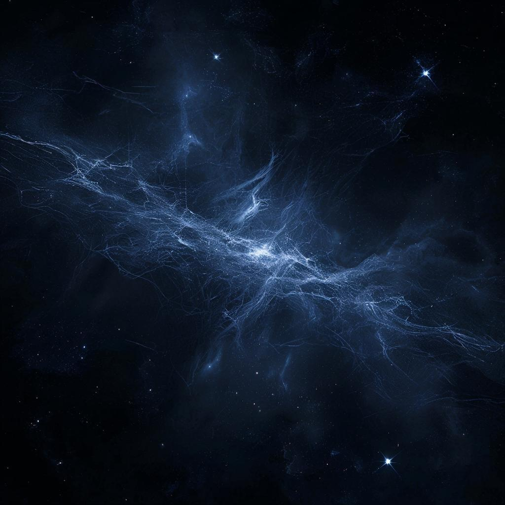  Темная материя. Фото сгенерировано ИИ.