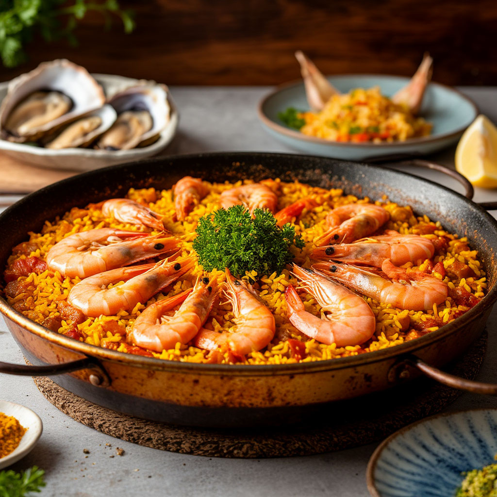 Паэлья «Золото Валенсии & Дыхание океана»