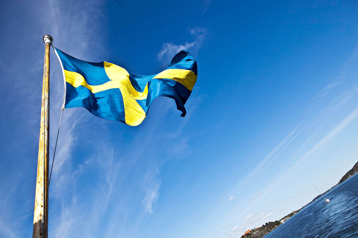    флаг швеции глобал лук