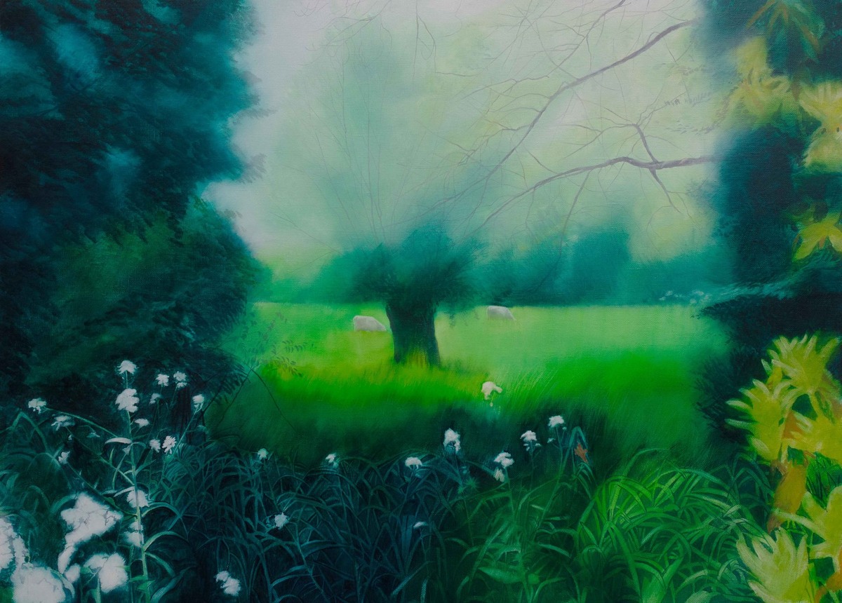 © Евгения Буравлева. Пастбище. Холст, масло. 80 х 120см. 2024.