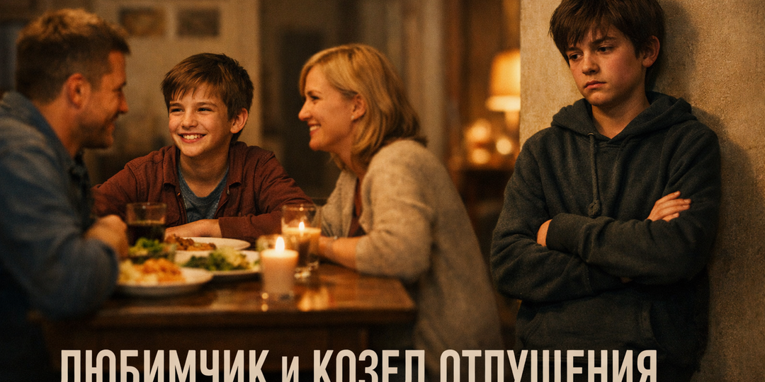 👑 Любимчик и козёл отпущения: два способа сломать ребёнка, не поднимая на него руку