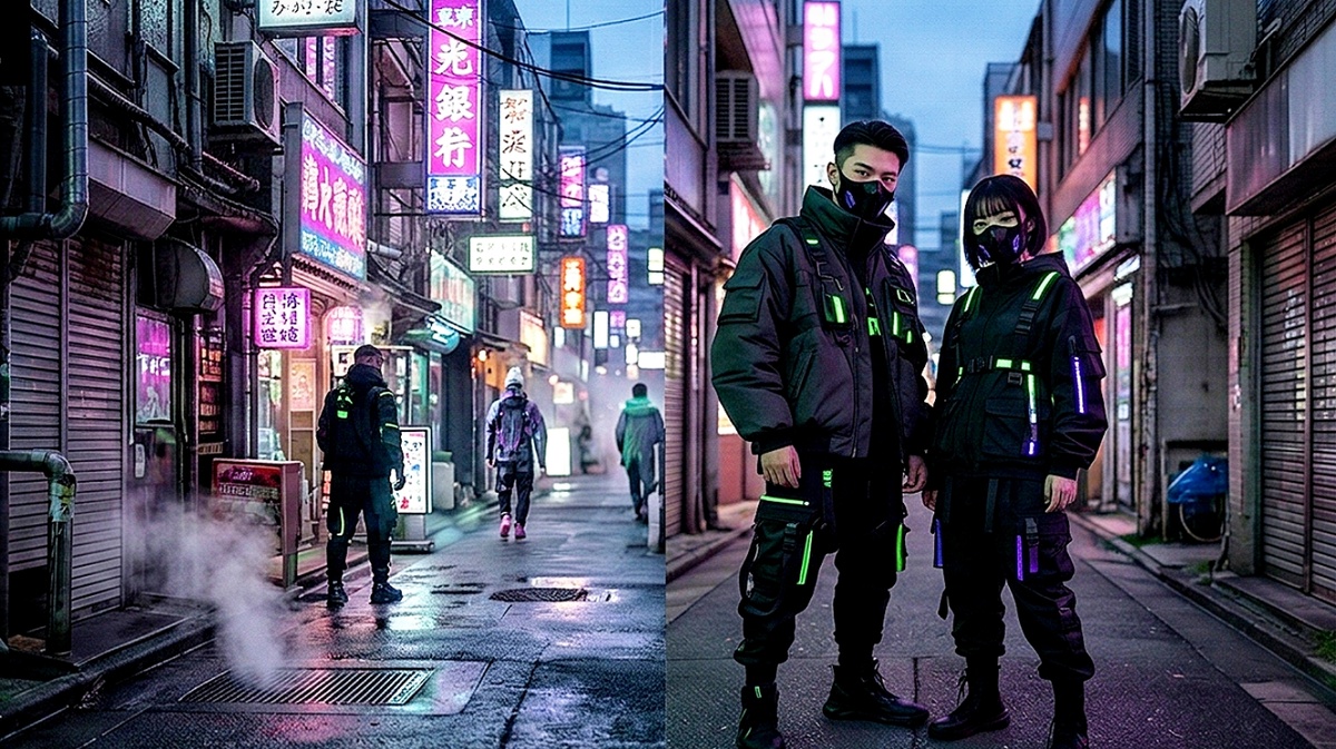 Киберпанк в современной моде