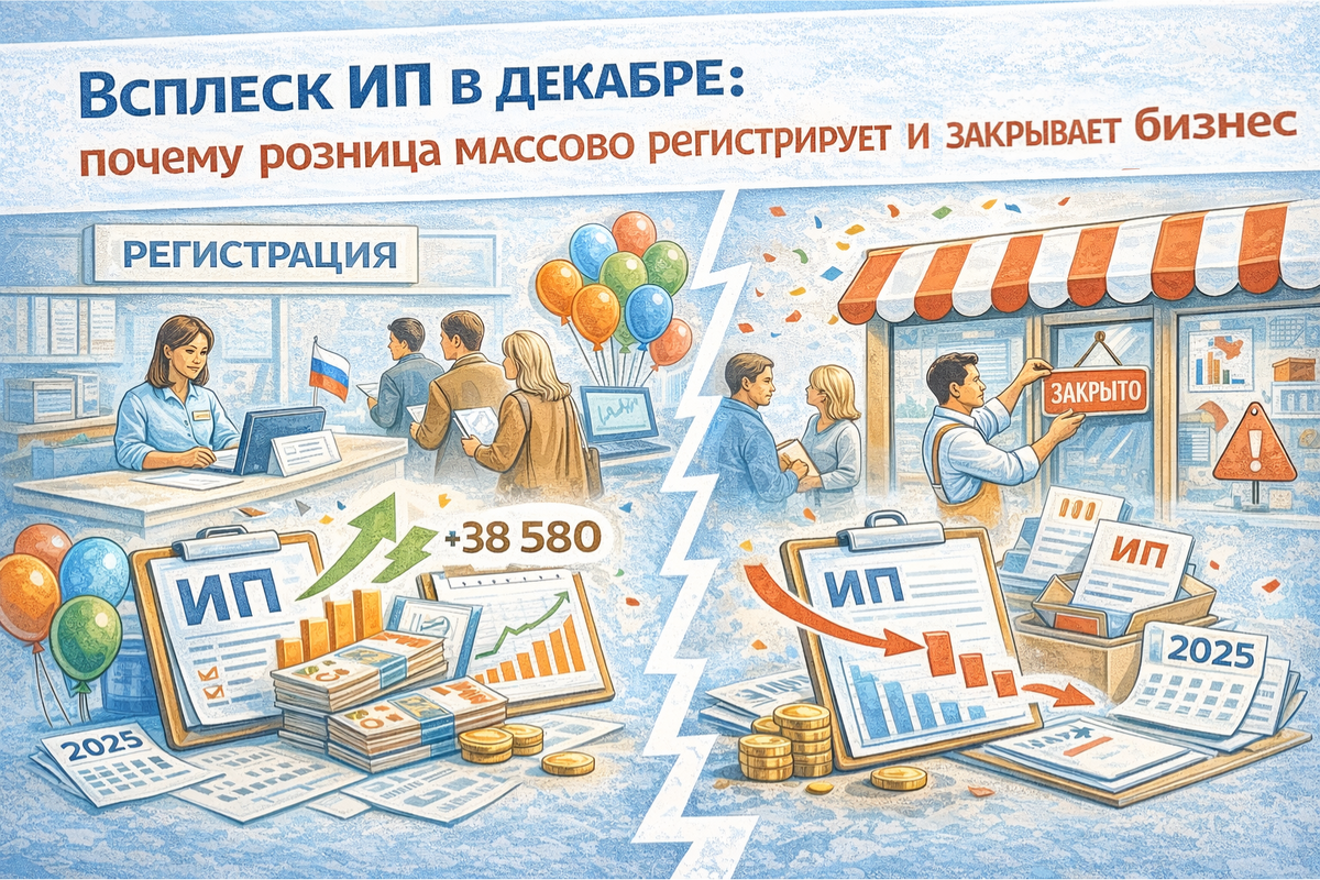 Бизнес дробится? Аналитики заметили резкий рост регистраций в рознице