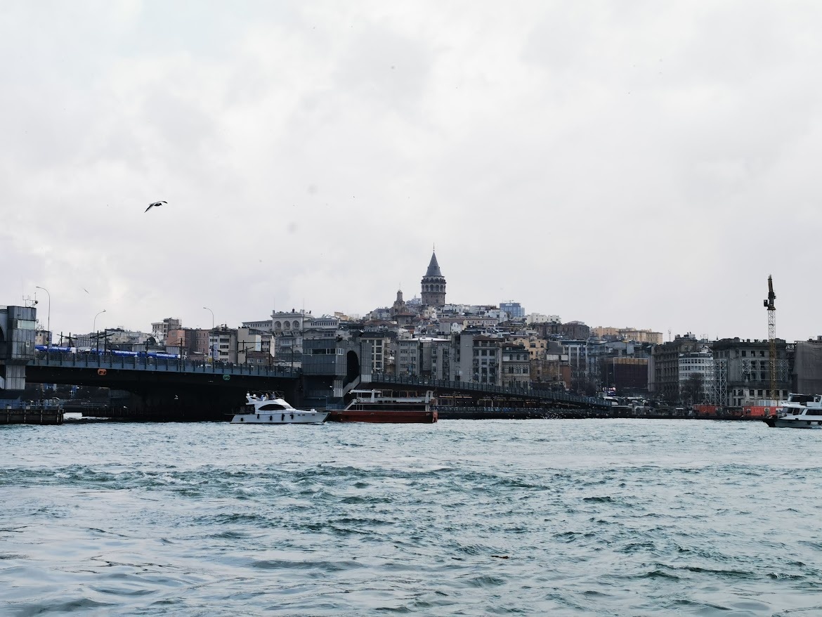 Вид на район Галата, Стамбул