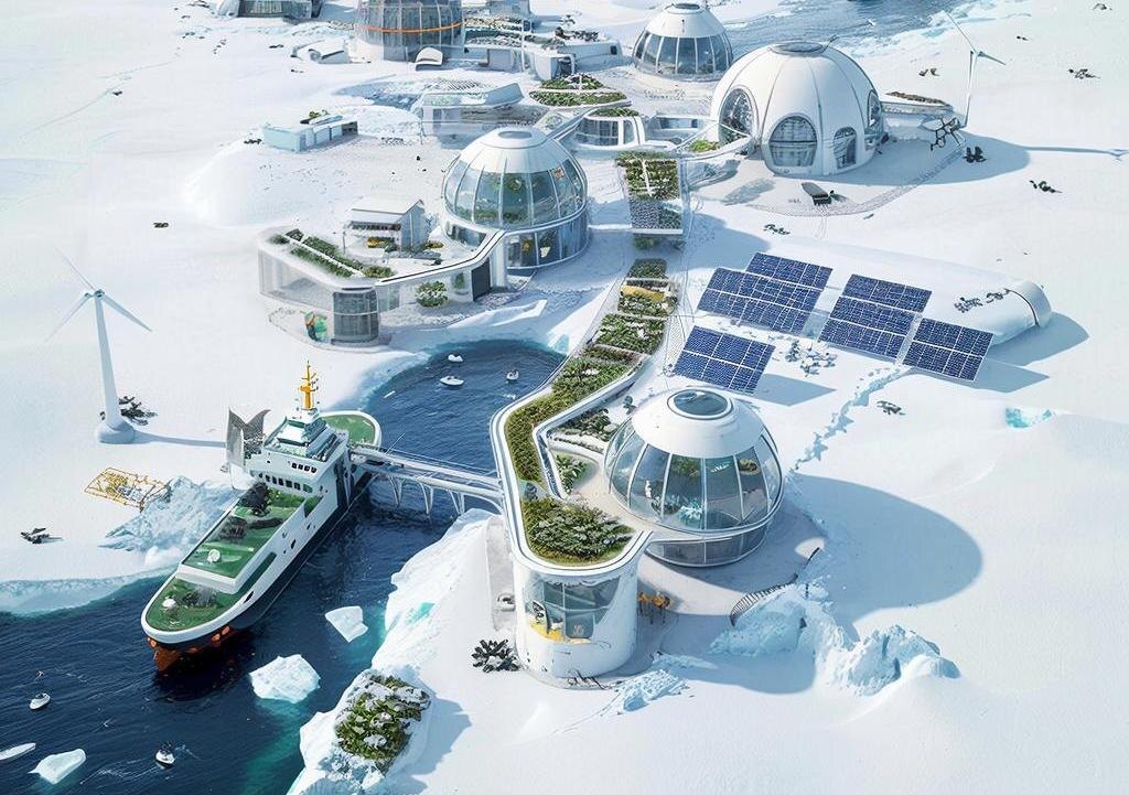 Футуристичное биоэкопоселение по версии GigaChat