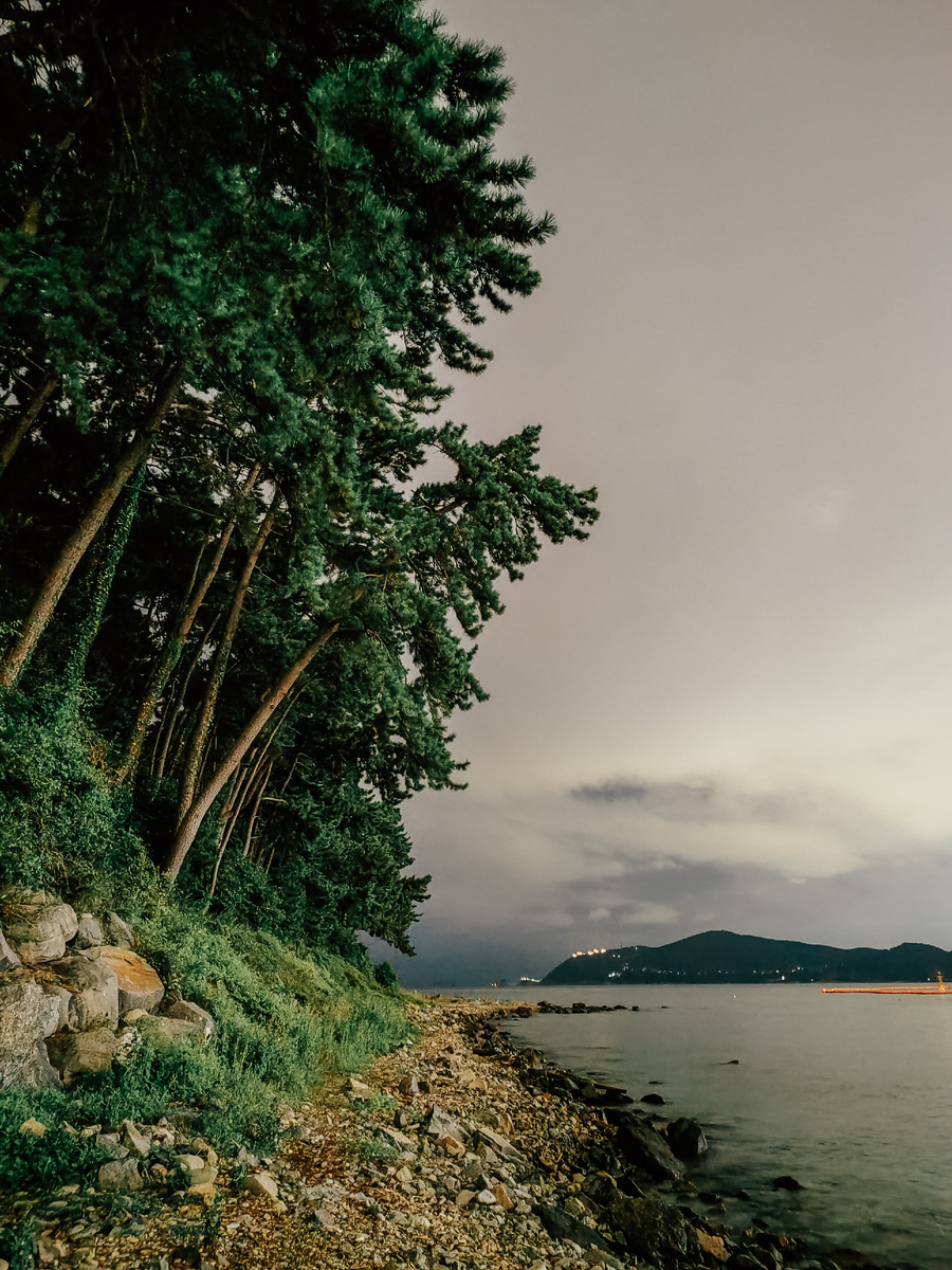 Вот сюда мы спустились