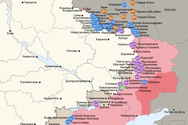    Карта боевых действий в зоне СВО на 27 февраля 2026 года