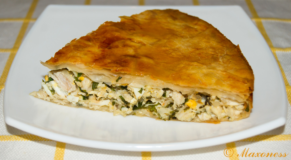 Котопита (греческий пирог с курицей и сыром). Греческая кухня