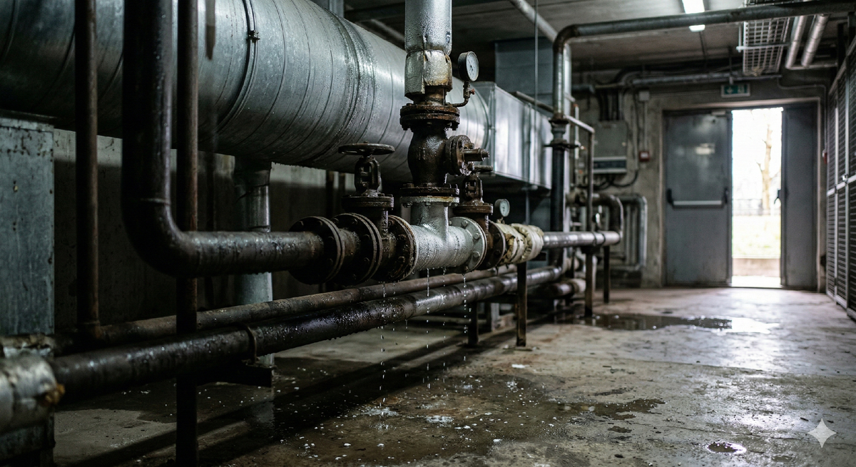 Повреждение труб после зимы