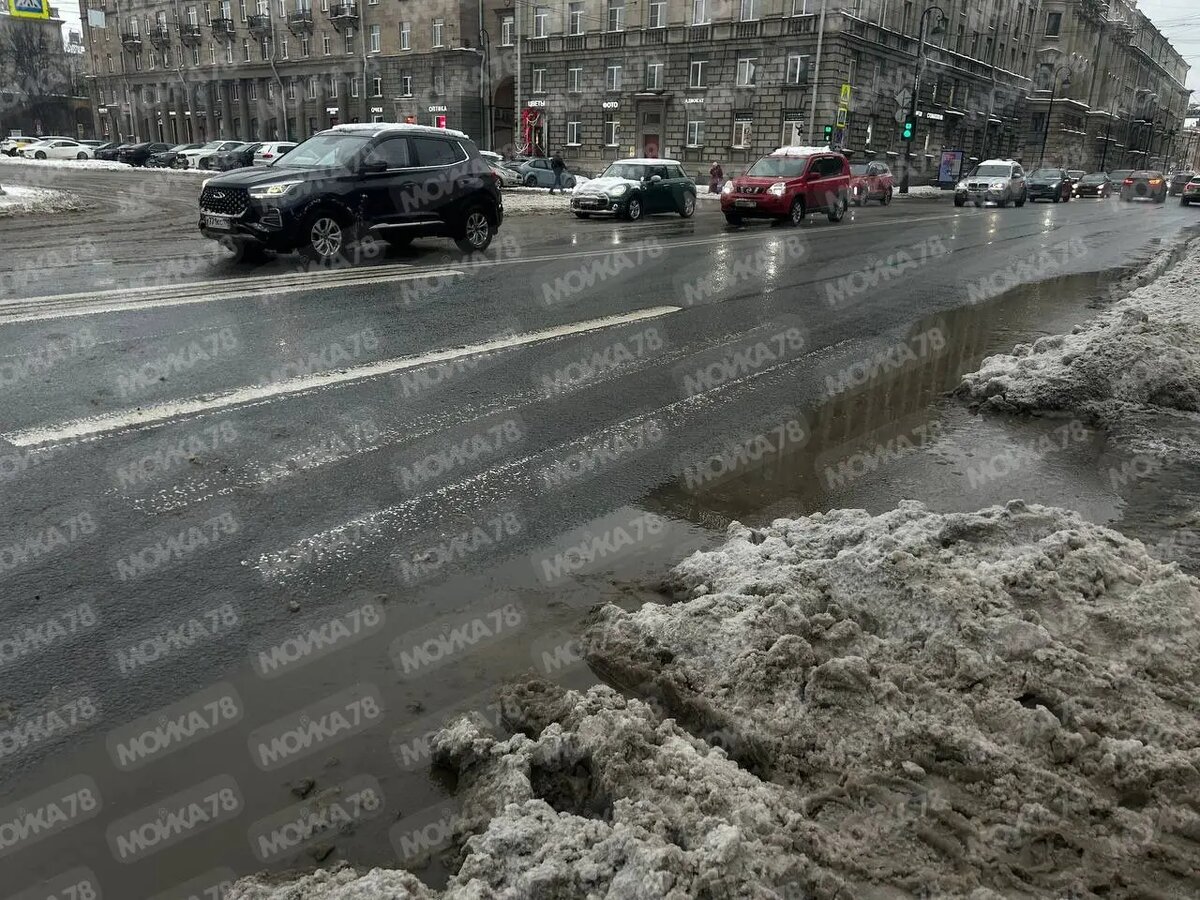    Каменноостровский проспект утром 27 февраля. Фото: Мойка78
