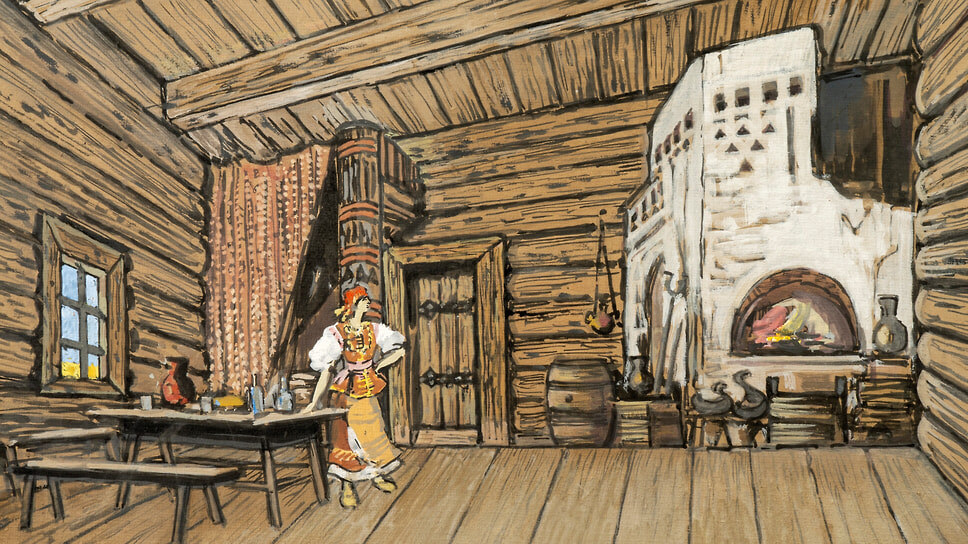 Константин Коровин. Эскиз декорации к опере «Борис Годунов», 1934.📷Фото: предоставлено пресс-службой Центра художественной экспертизы им. И. Е. Репина