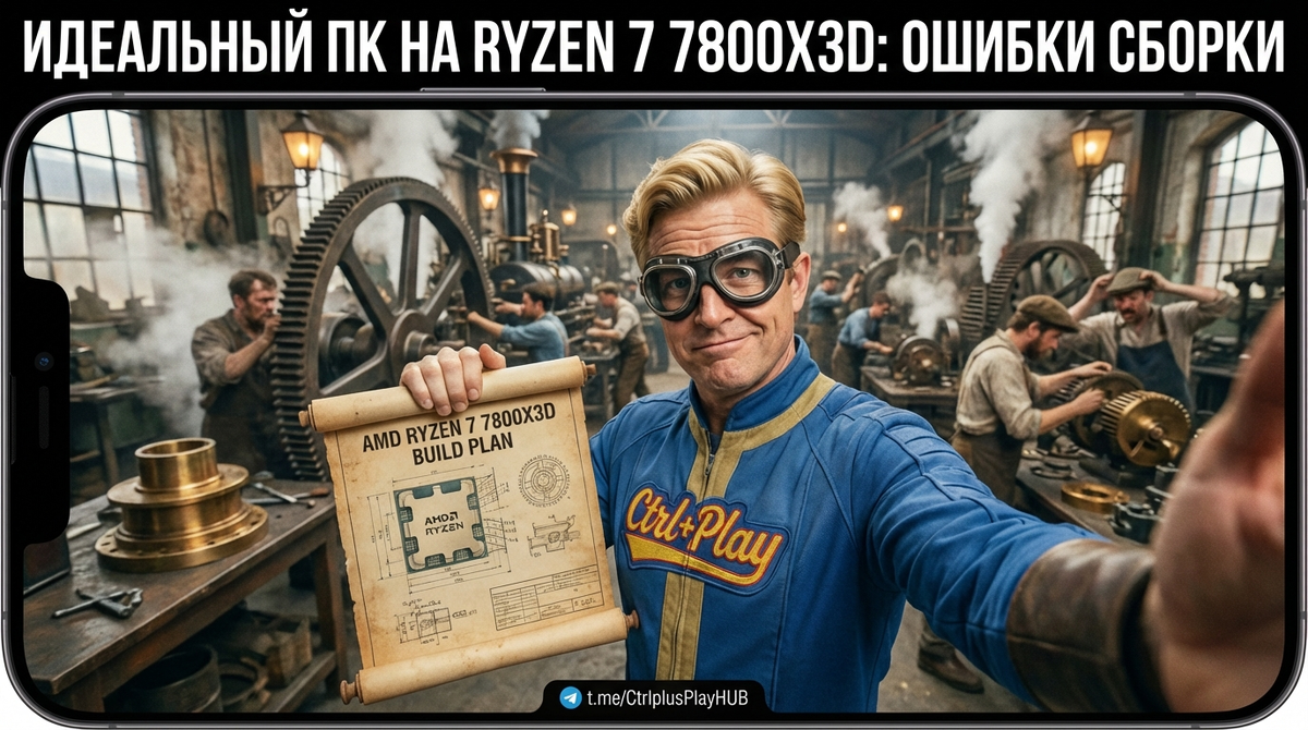 Сборка игрового ПК на Ryzen 7 7800X3D: комплектующие и советы

