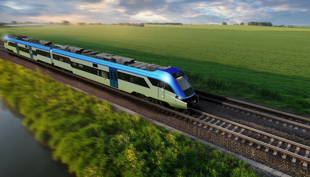 Концепт гибридного поезда с водородной тягой от Pesa. Источник: Pesa