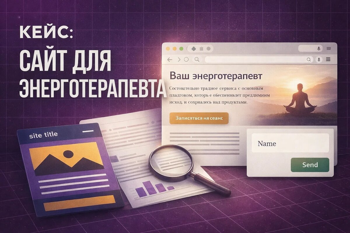Кейс: Многостраничный сайт для энерготерапевта, психолога