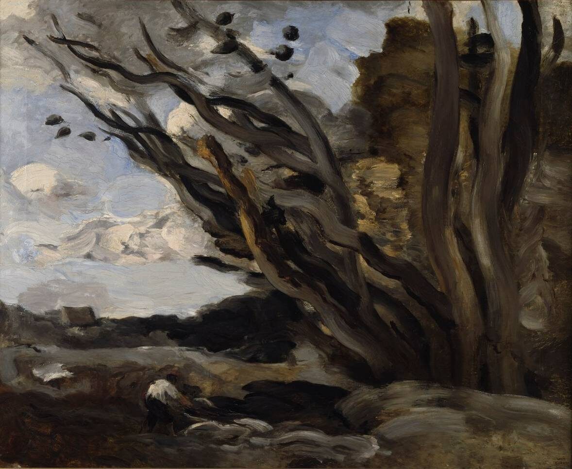     Жан-Батист-Камиль Коро. Взрыв. XIX в