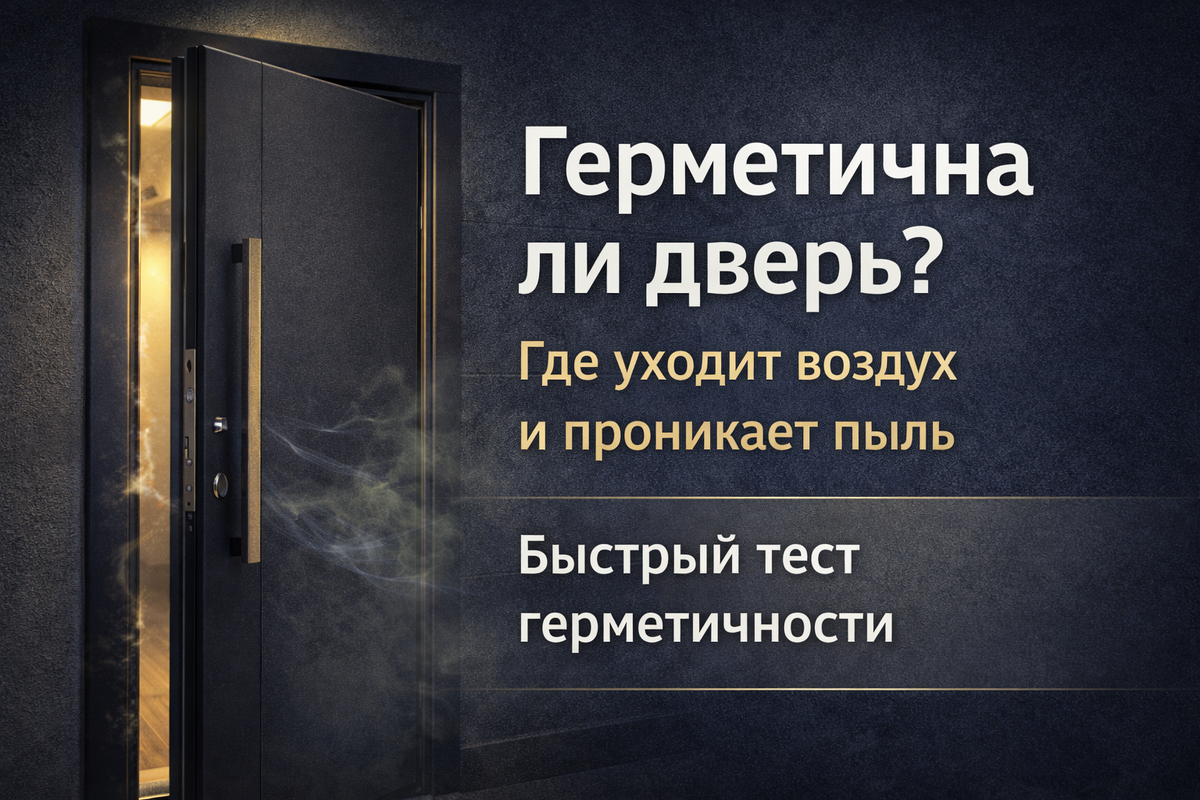 В новостройке герметичность двери напрямую влияет на чистоту прихожей