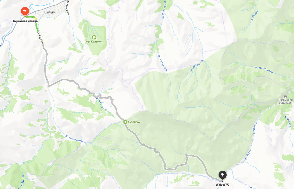 Перевал Актопрак. Фото из Яндекс.Карты