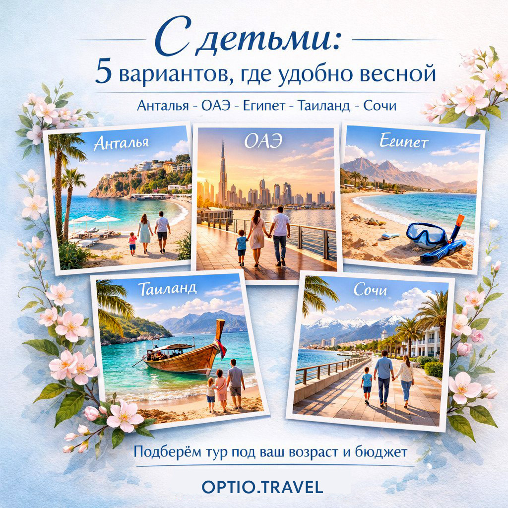 Варианты отдыха с детьми из Петербурга