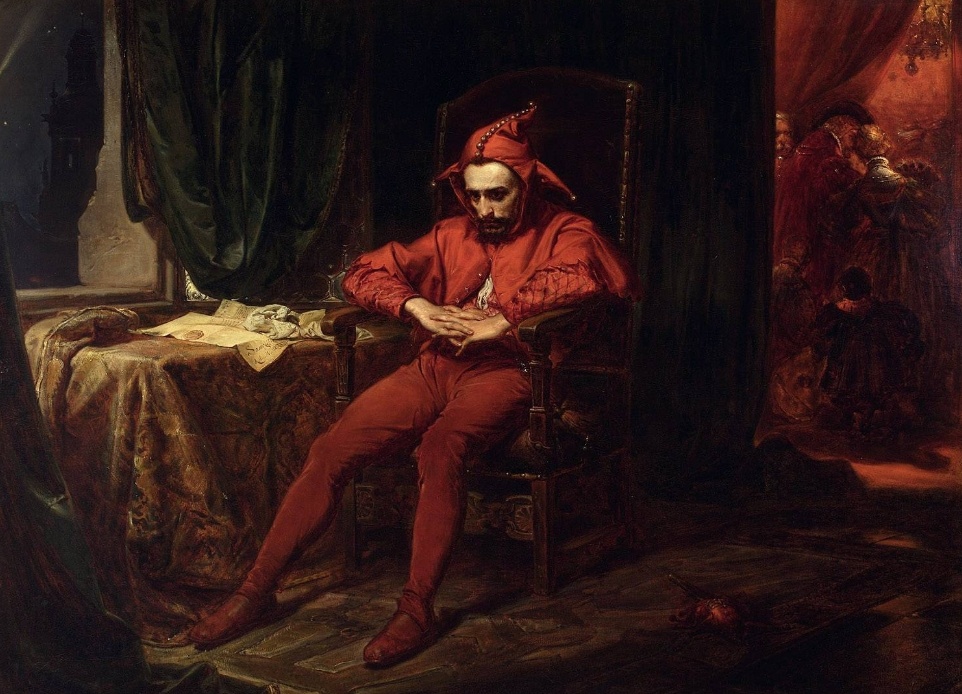 Из Интернета. В любом случае, шуты это несчастные существа, достойные жалости. Собака бывает кусачей, только от жизни кусачей.