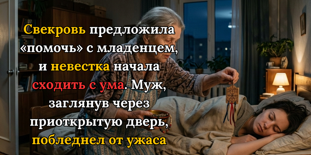 Муж заметил, что с женой что-то неладно пришёл пораньше домой Когда увидел, что его мать делает над спящей невесткой, он лишился дара речи