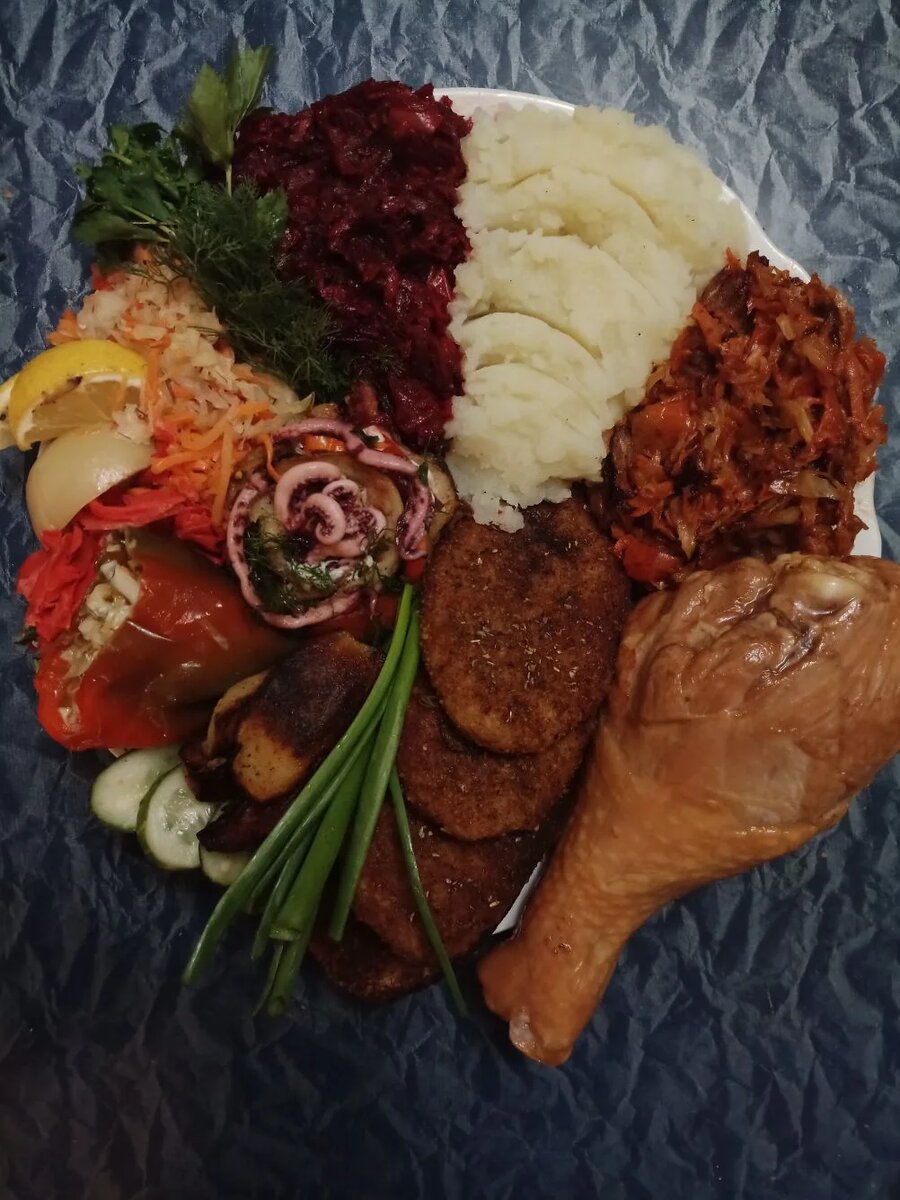 Образец раскладки секторами.