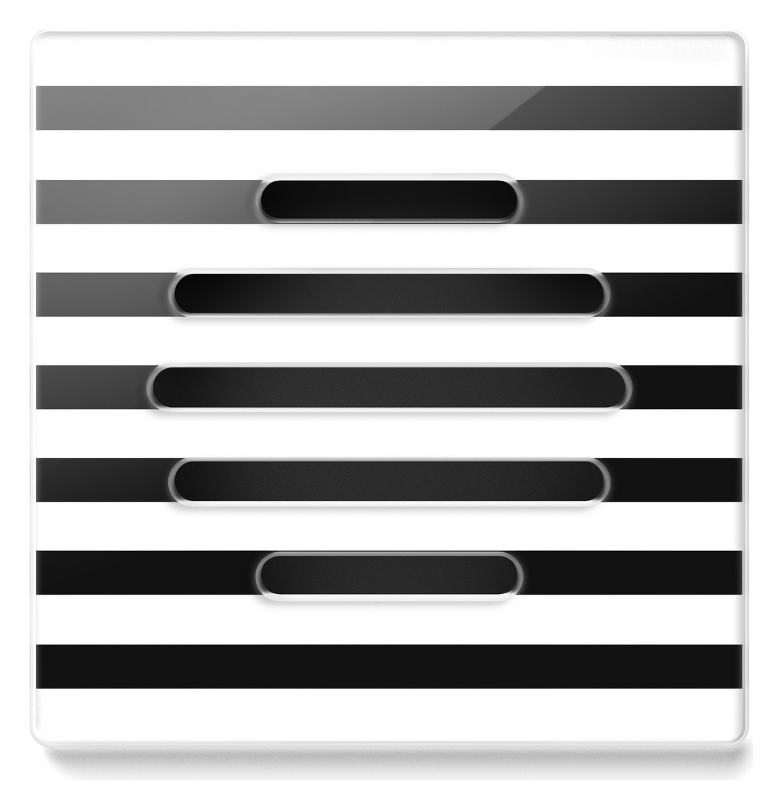 Решётка D5 Twist мини стекло чёрно-белая - 494,39 Евро