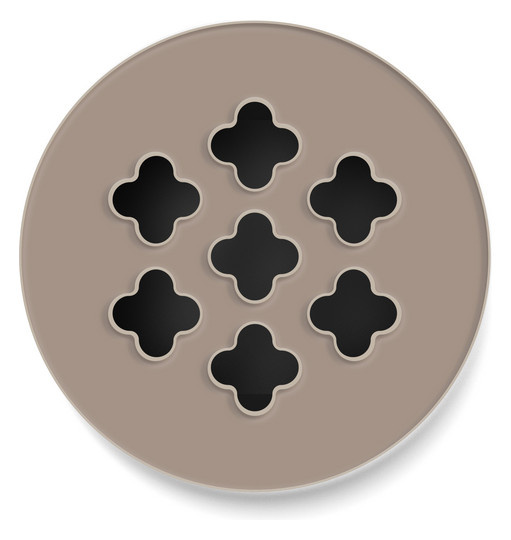 Решётка D5 Cross мини круг стекло сатин бронз. цвет - 515,32 Евро