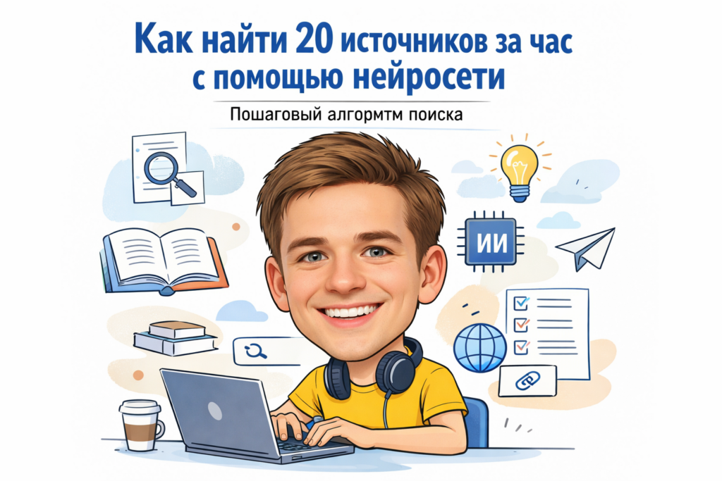    Пошаговое руководство по поиску источников для курсовой работы с использованием нейросетей admin
