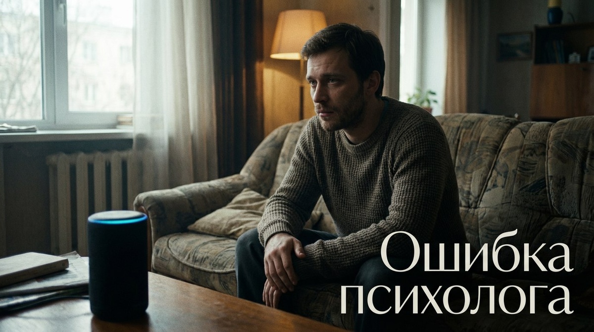 Ошибка психолога.
История о том, как парень решил обсудить свои чувства с умной колонкой