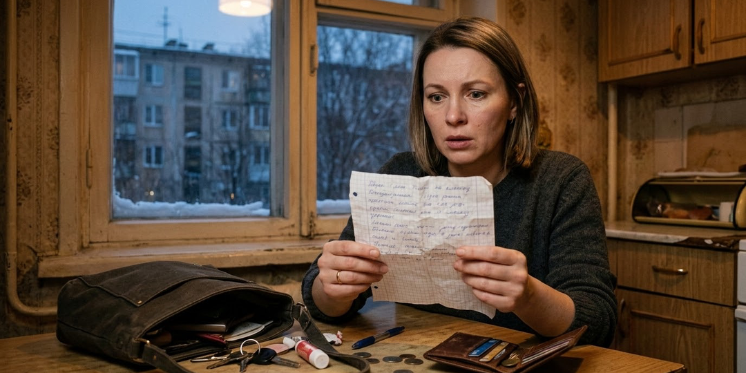 Мама перед уходом в больницу положила в мою сумку записку. Я нашла её через три месяца