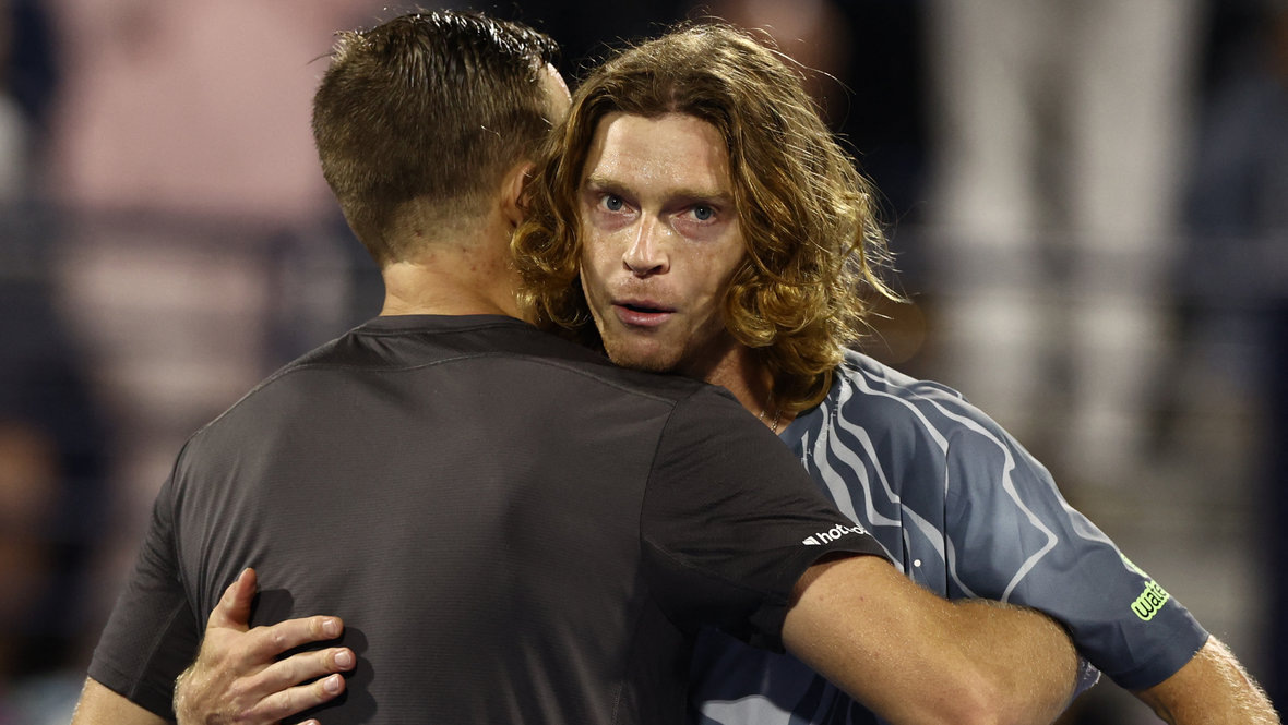    Андрей Рублев и Таллон Грикспур. Reuters