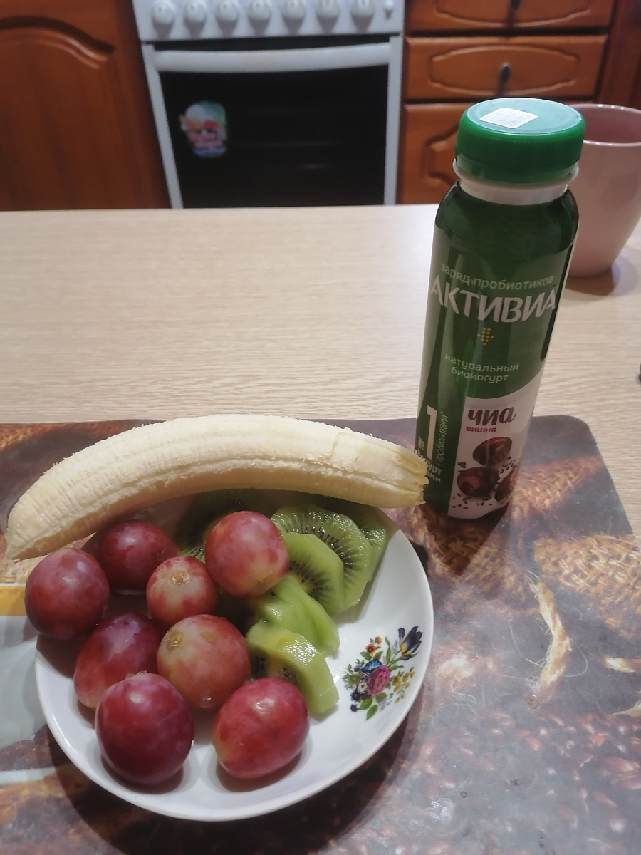 Таким был мой ужин в период токсикоза 😁наверное, на месяц или полтора от мяса вообще воротило