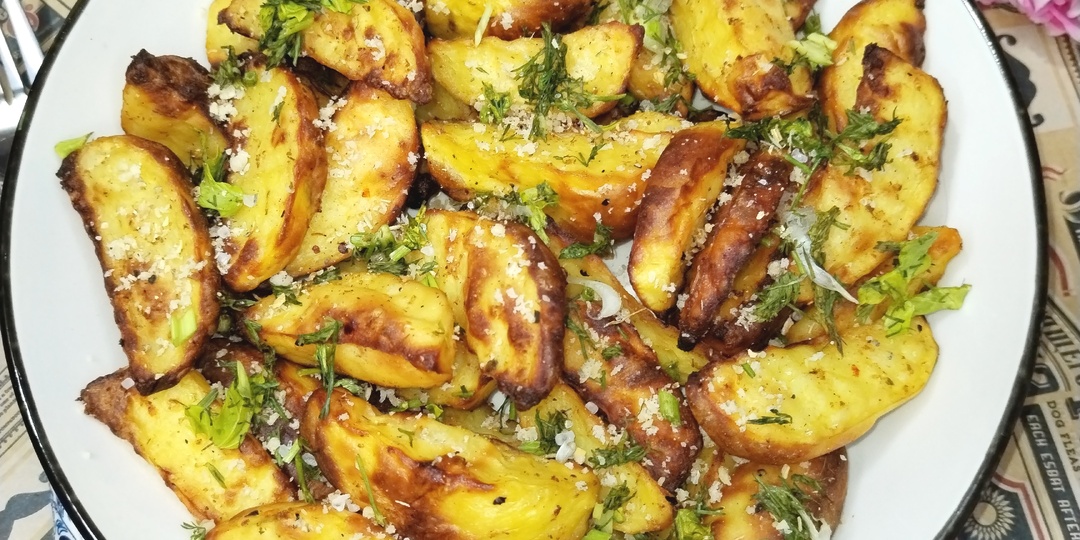 Картофель по-деревенски в аэрогриле