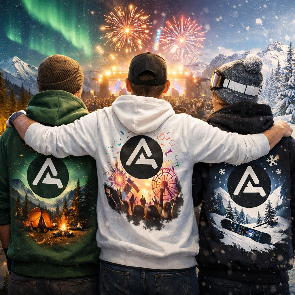 Мерч с принтами событиями