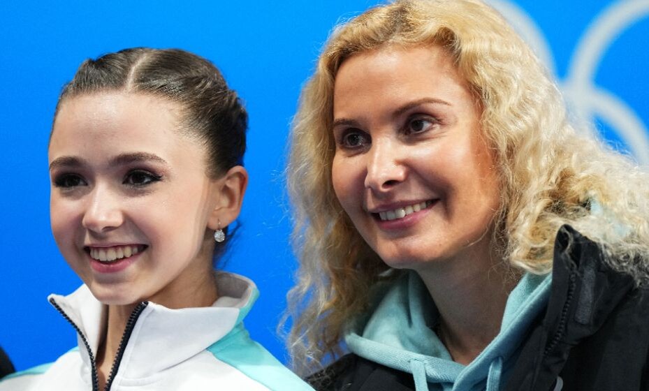    Валиева и Тутберидзе на Олимпиаде в Пекине. Фото: Reuters