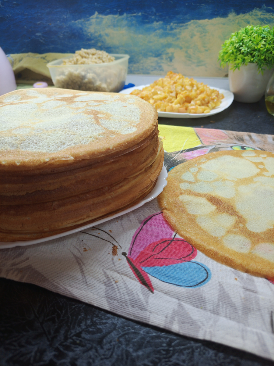 КБЖУ блинов:250/10/10/28