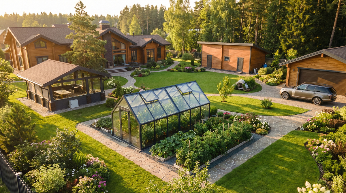 Премиальные теплицы из стекла S-Glass в Москве