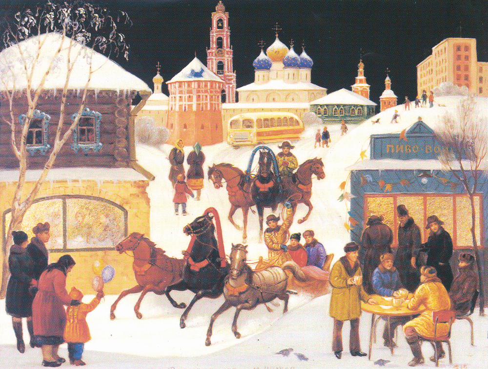 В. Чижов, «Зимний вечер в Загорске»