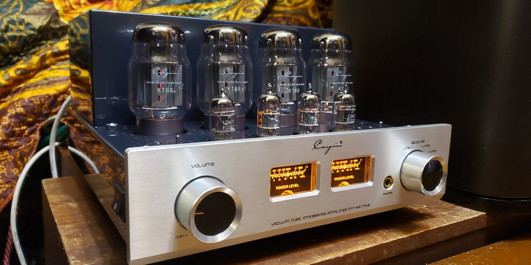 Cayin mt-45 ламповая эстетика и грация.