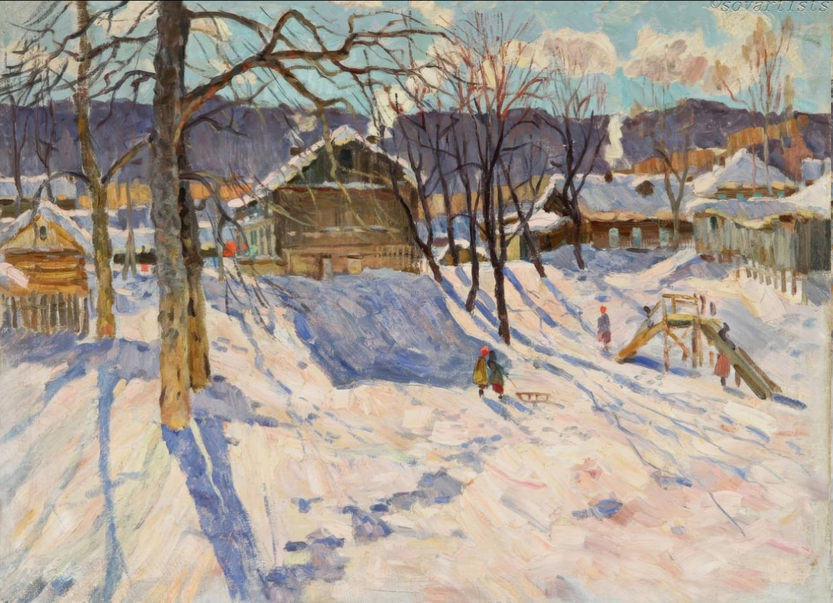 Леонид Артамощенко. «Зимнее солнце». 1960