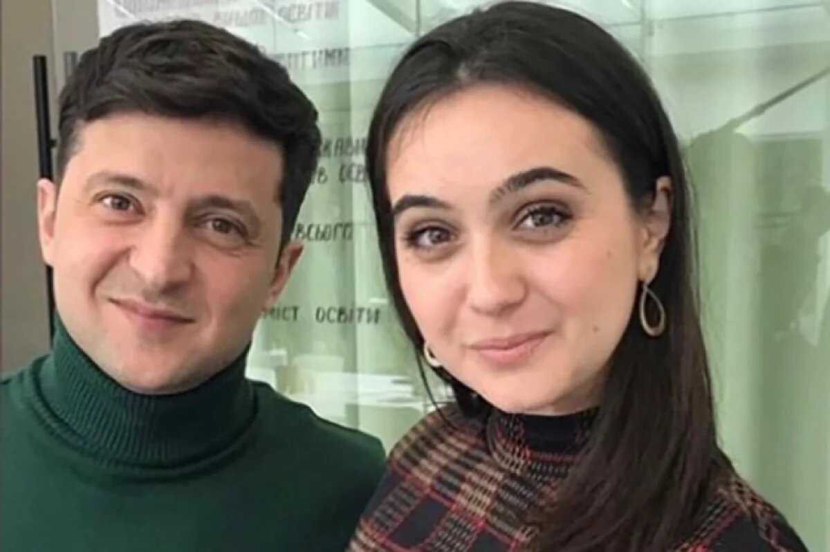    Владимир Зеленский и Юлия Мендель.