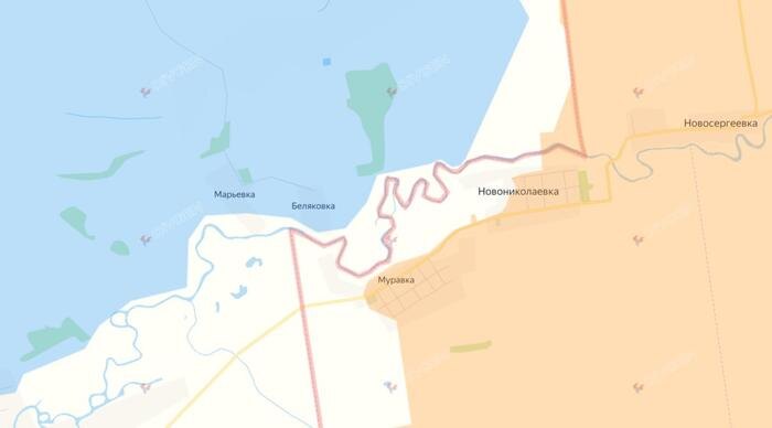 Карта СВО на 26 февраля 2026 года. Группировка войск «Центр» освободила Краснознаменское в Днепропетровской области. Фото © divgen