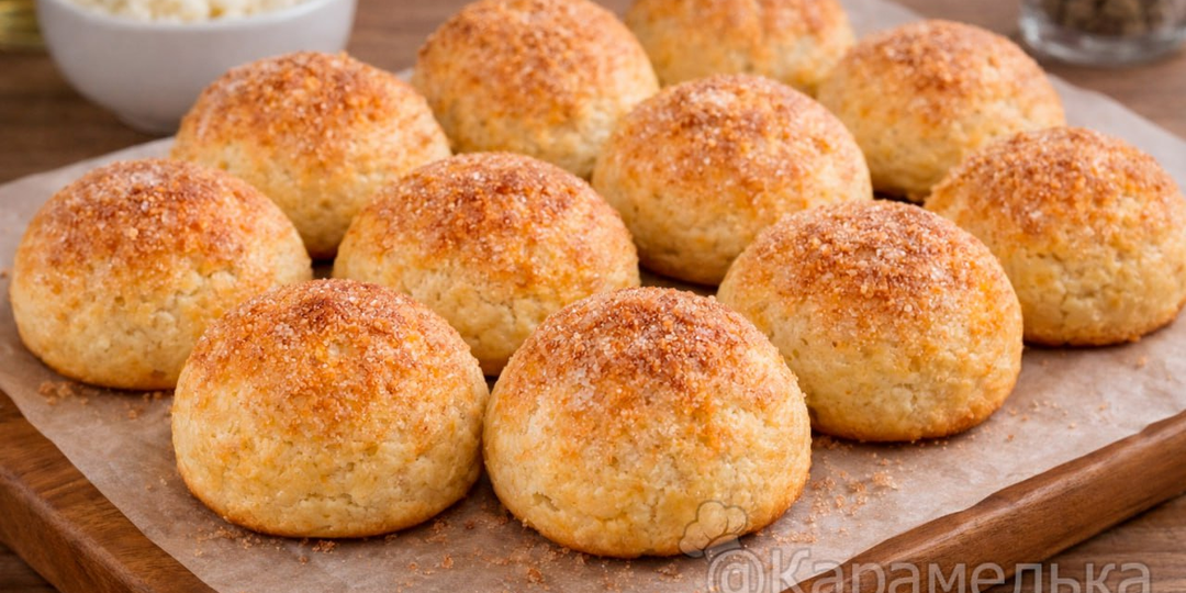 Творожные булочки — быстро и просто (без дрожжей)