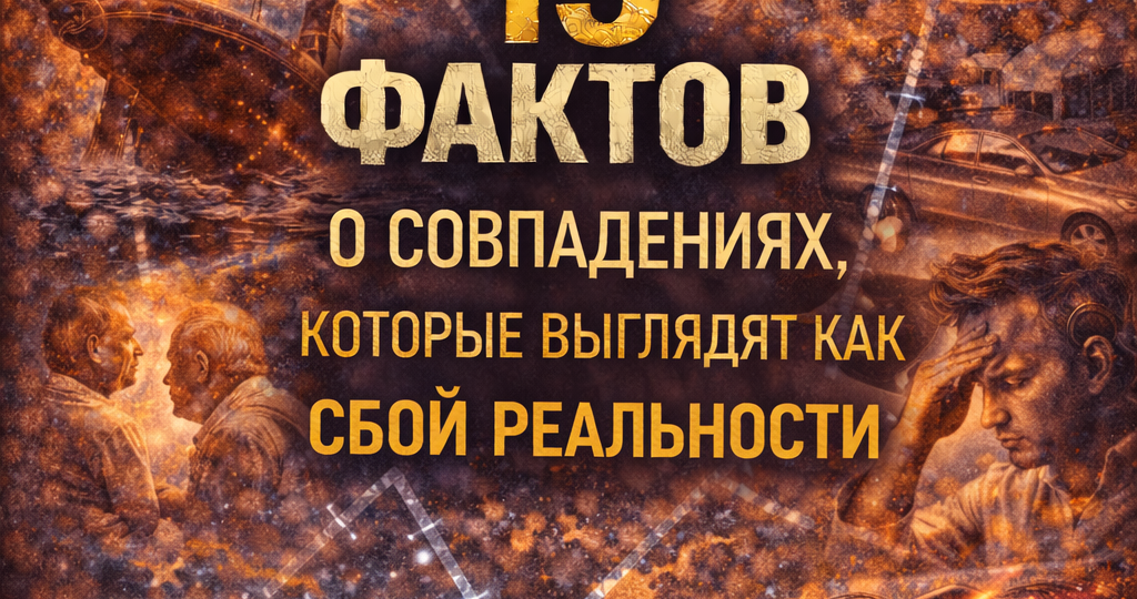 15 фактов о совпадениях, которые выглядят как сбой реальности