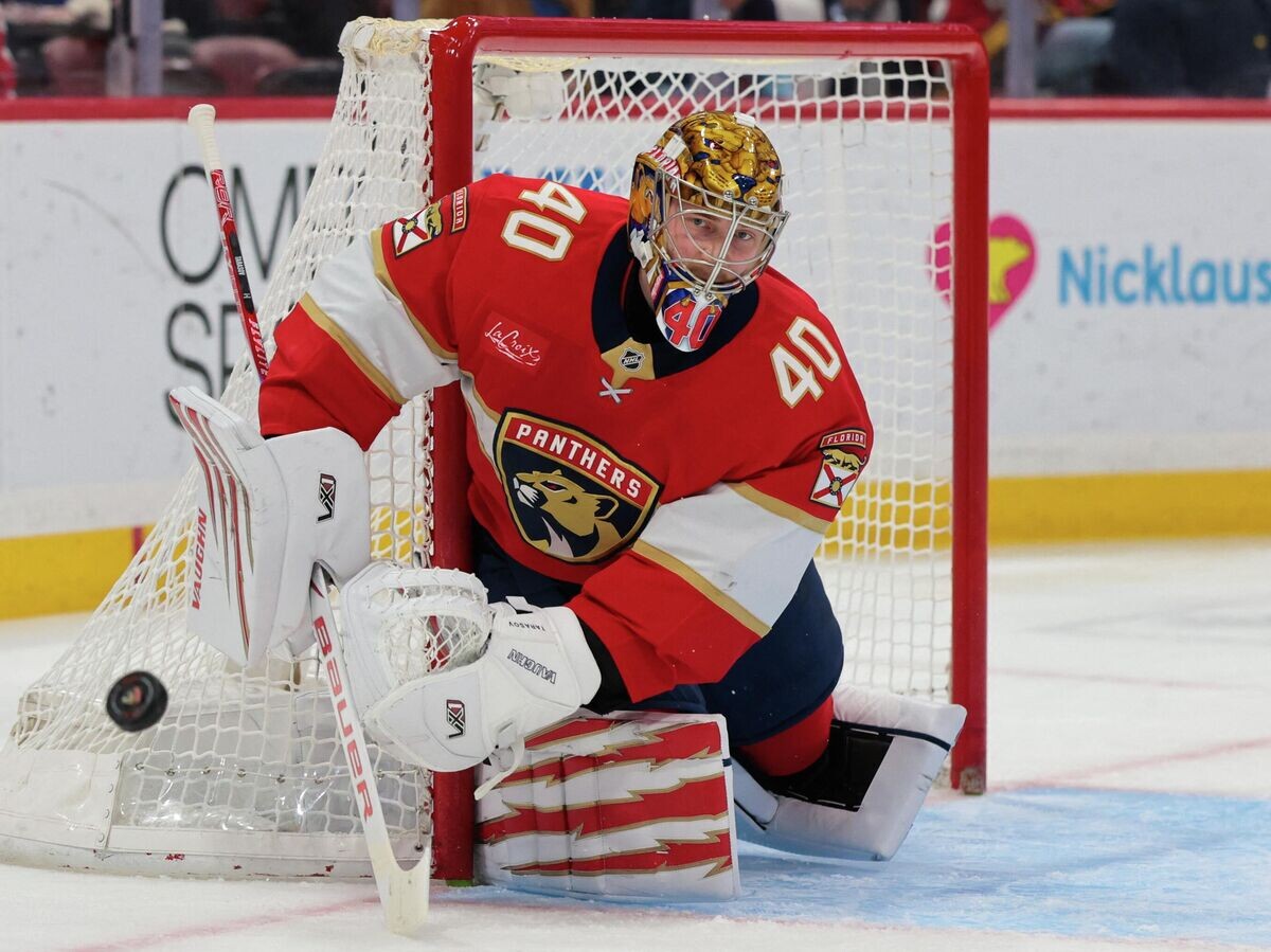    Вратарь "Флориды Пантерз" Даниил Тарасов | © REUTERS / Sam Navarro