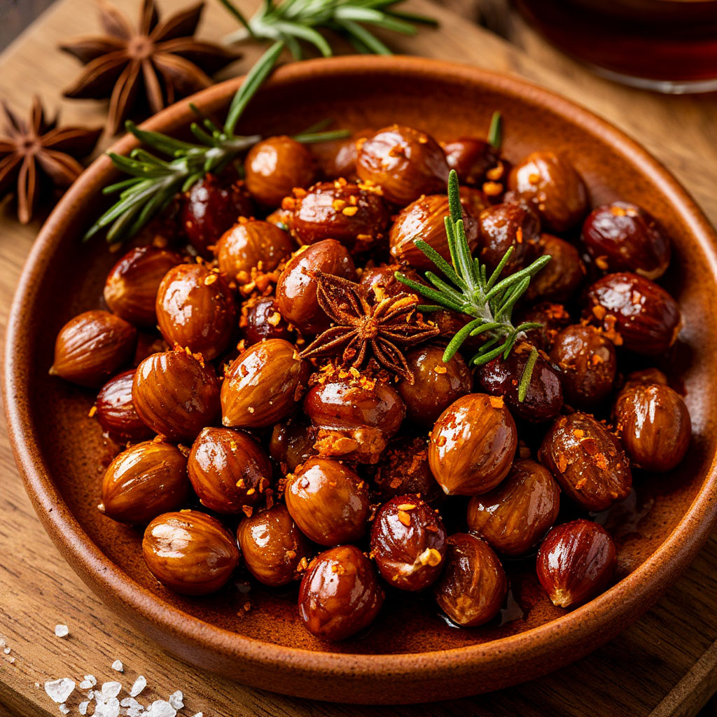 «Огненные орехи: Кленовый чили & Дымный розмарин».