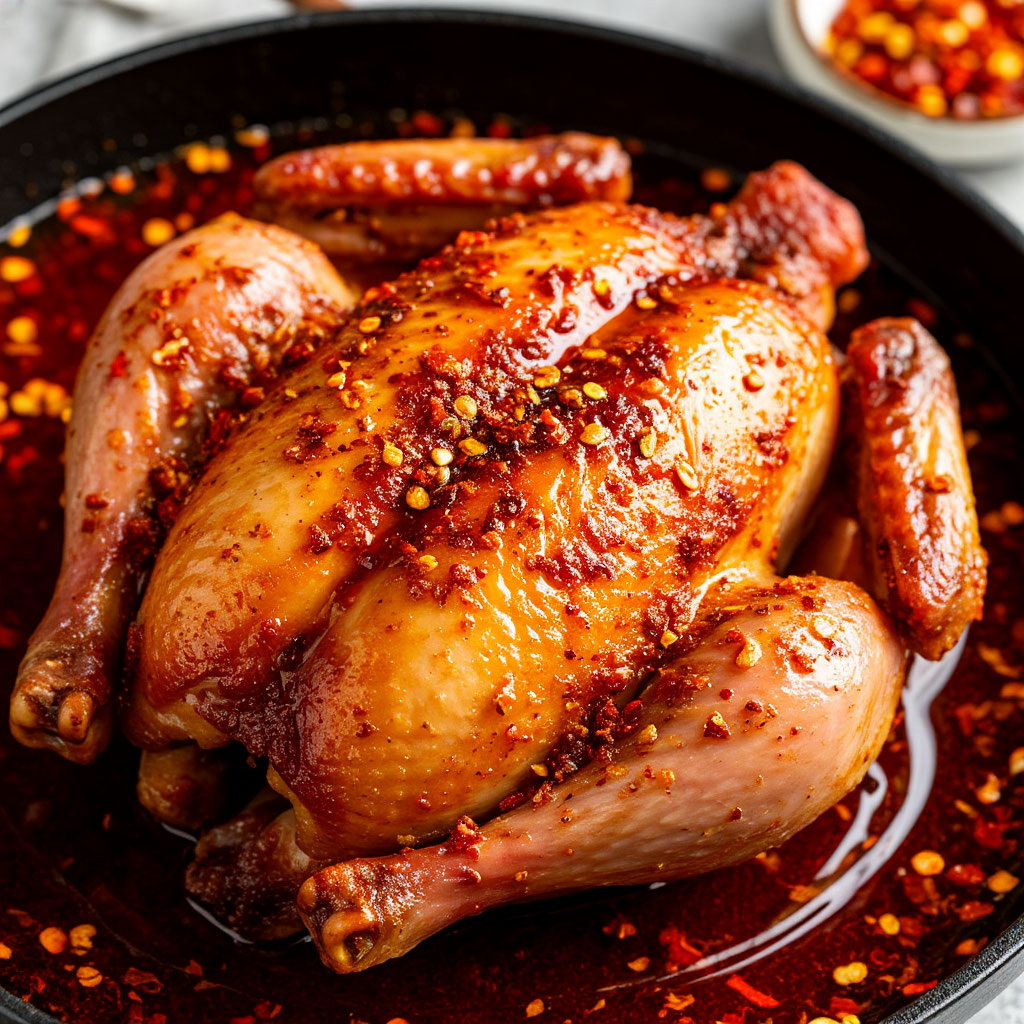 «Курица-Феникс: Пять специй & Вишневый лак».