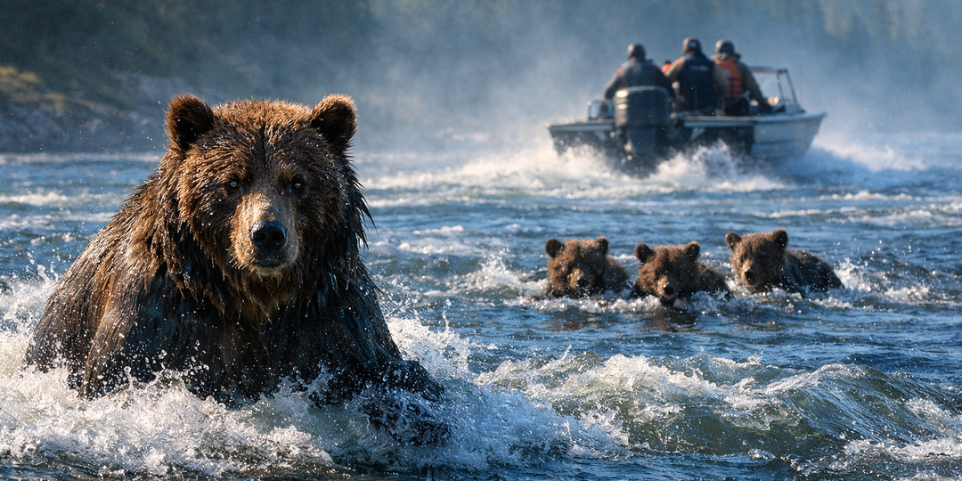 Люди забрали её малышей - но медведица пришла за ними, и финал оказался неожиданным.